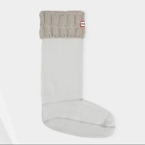 Hunter cable knitted boot socks